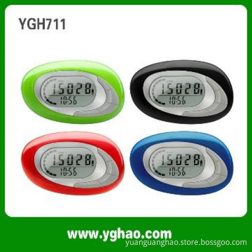 YGH711 3D sensor digital step counter with memory pedometer